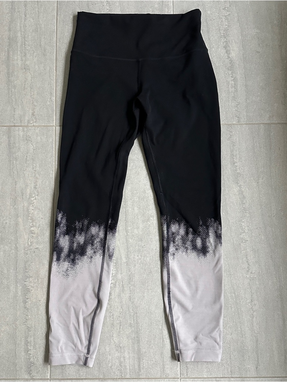 Lululemon Black to Light Purple Ombre High-Waist Leggings